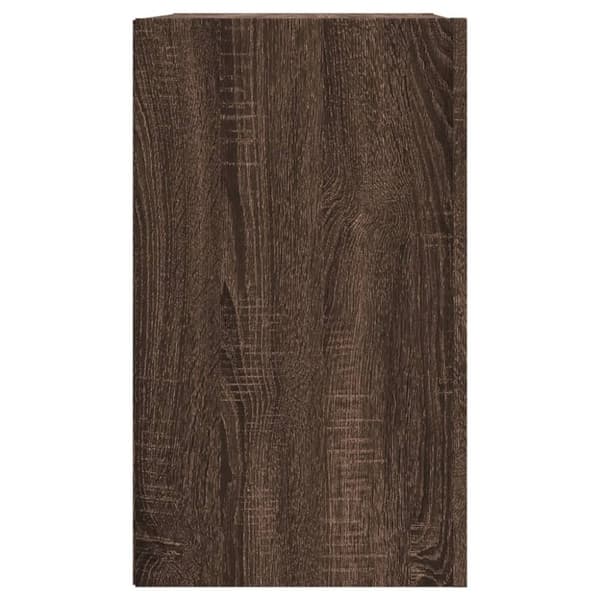 vidaXL Veggskap brun eik 75x35x60 cm konstruert tre
