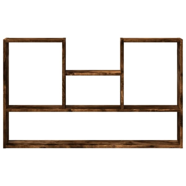 vidaXL Vegghylle røkt eik 99x15x60 cm konstruert tre