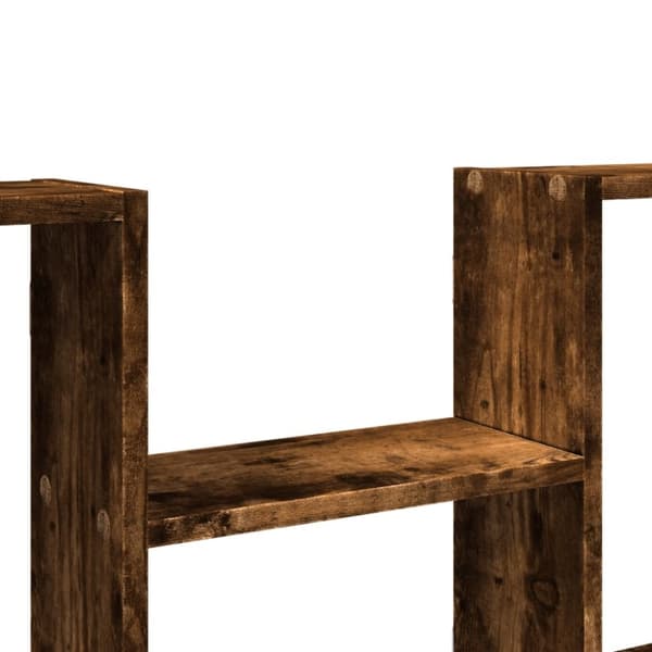 vidaXL Vegghylle røkt eik 99x15x60 cm konstruert tre