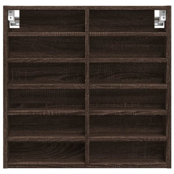vidaXL Hyller brun eik 60x8,5x58 cm konstruert tre
