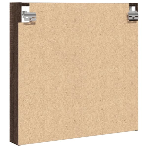 vidaXL Hyller brun eik 60x8,5x58 cm konstruert tre