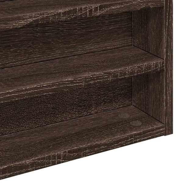vidaXL Hyller brun eik 60x8,5x58 cm konstruert tre