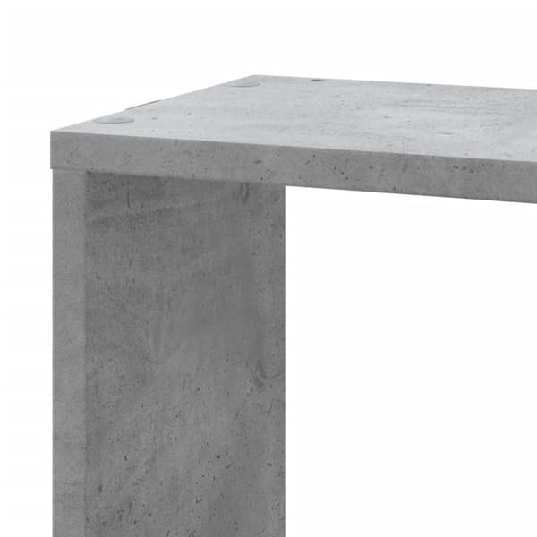 vidaXL væghængt hjørnehylde 45x45x147 cm konstrueret træ betongrå