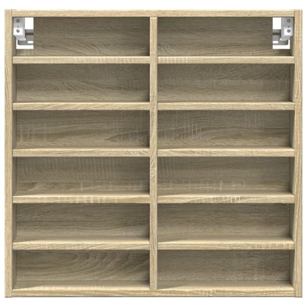 vidaXL vitrineskab 60x8,5x58 cm konstrueret træ sonoma-eg