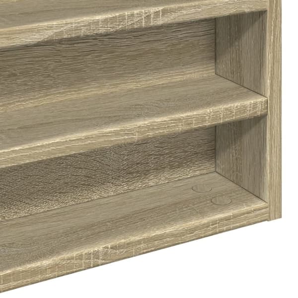 vidaXL vitrineskab 60x8,5x58 cm konstrueret træ sonoma-eg