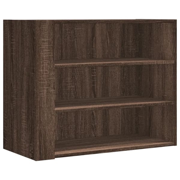 vidaXL vægskab 75x35x60 cm konstrueret træ brun egetræsfarve