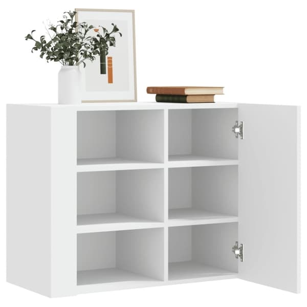 vidaXL Seinäkaappi valkoinen 75x35x60 cm tekninen puu