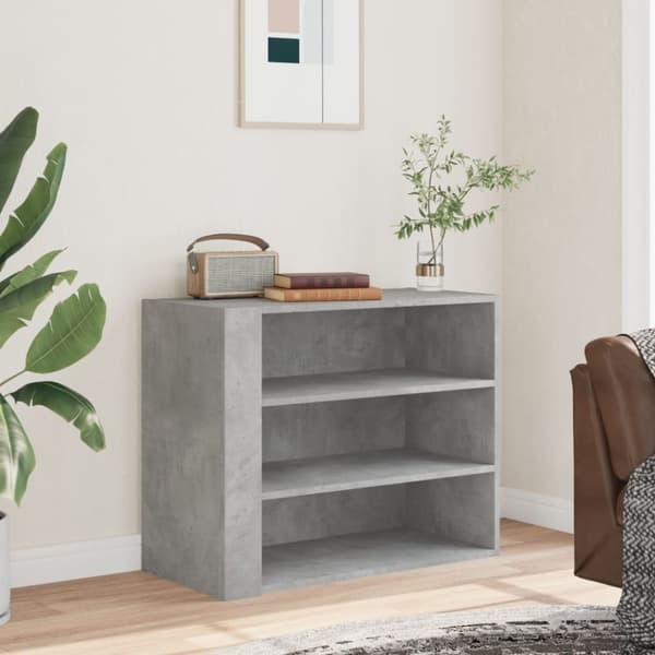 vidaXL Veggskap betonggrå 75x35x60 cm konstruert tre
