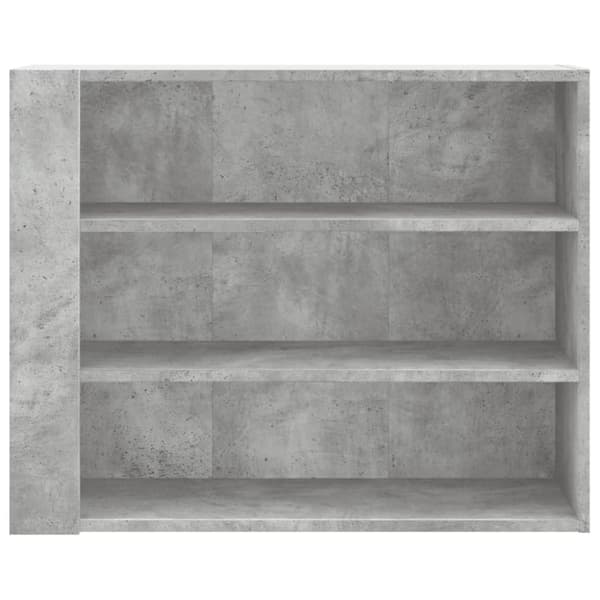 vidaXL Veggskap betonggrå 75x35x60 cm konstruert tre