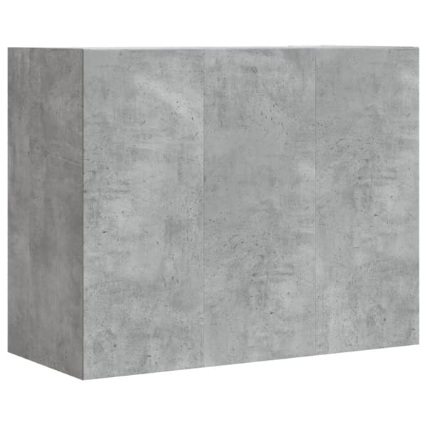 vidaXL Veggskap betonggrå 75x35x60 cm konstruert tre