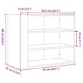 Miniatyrbilde 11 av 11: vidaXL Veggskap betonggrå 75x35x60 cm konstruert tre