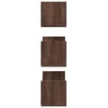 Miniatyrbilde 6 av 11: vidaXL Vegghyller 3 stk brun eik 58x18x18 cm konstruert tre