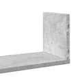 Miniatyrbilde 9 av 11: vidaXL Vegghyller 3 stk betonggrå 58x18x18 cm sponplate