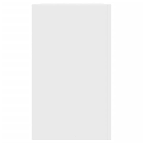 vidaXL Veggskap hvit 75x35x60 cm konstruert tre
