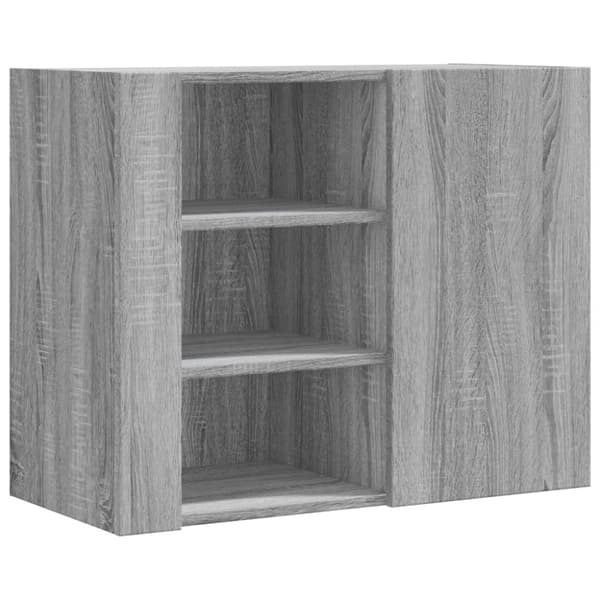 vidaXL Veggskap grå sonoma 75x35x60 cm konstruert tre