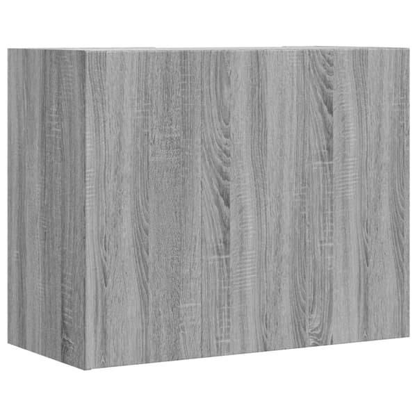 vidaXL Veggskap grå sonoma 75x35x60 cm konstruert tre