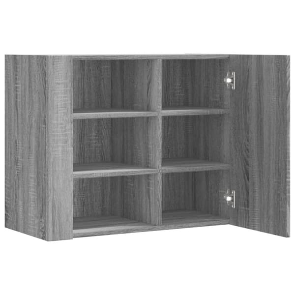 vidaXL Veggskap grå sonoma 75x35x60 cm konstruert tre