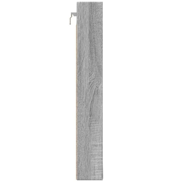 vidaXL vitrineskab 100x8,5x58 cm konstrueret træ grå sonoma-eg