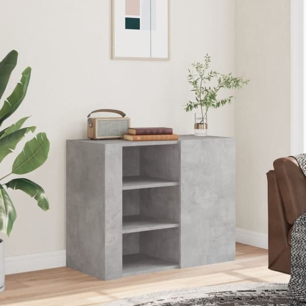 vidaXL vægskab 75x35x60 cm konstrueret træ betongrå