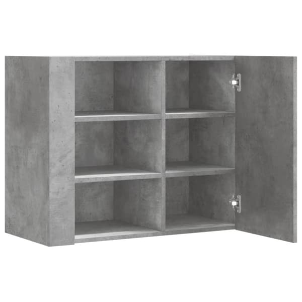 vidaXL vægskab 75x35x60 cm konstrueret træ betongrå