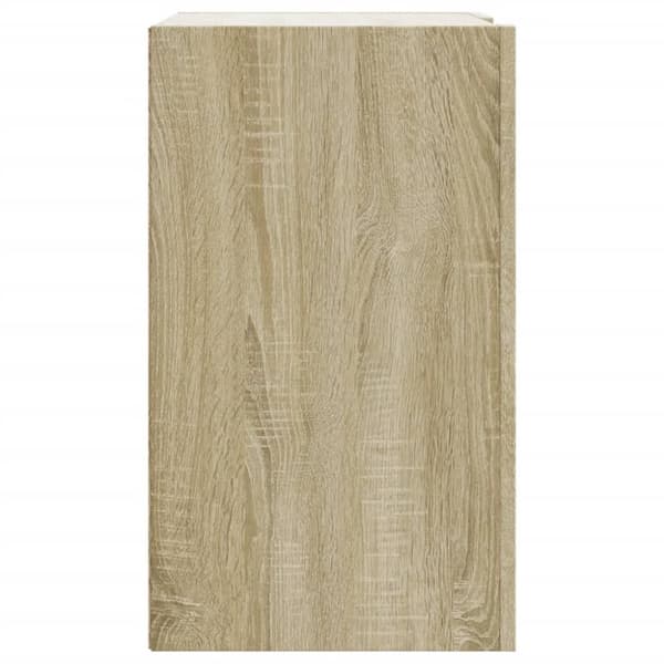 vidaXL vægskab 75x35x60 cm konstrueret træ sonoma-eg