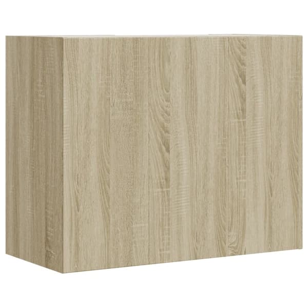 vidaXL vægskab 75x35x60 cm konstrueret træ sonoma-eg