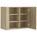 Miniatyrbillede 8 af 11: vidaXL vægskab 75x35x60 cm konstrueret træ sonoma-eg