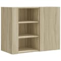 Miniatyrbillede 1 af 11: vidaXL vægskab 75x35x60 cm konstrueret træ sonoma-eg