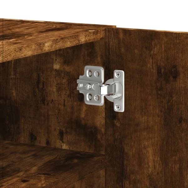 vidaXL Veggskap røkt eik 75x35x60 cm konstruert tre