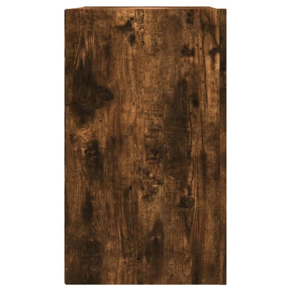 vidaXL Veggskap røkt eik 75x35x60 cm konstruert tre