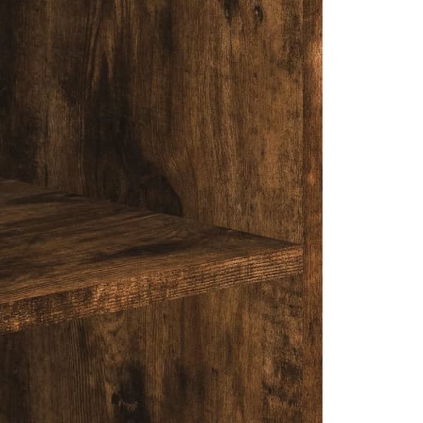 vidaXL Veggskap røkt eik 75x35x60 cm konstruert tre