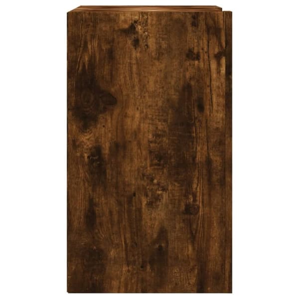 vidaXL vægskab 75x35x60 cm konstrueret træ røget egetræsfarve