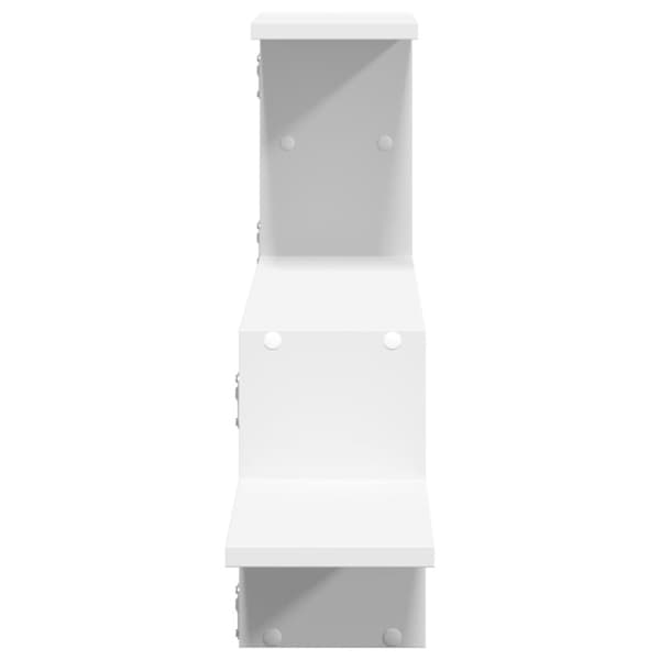 vidaXL Vegghylle hvit 104x15x49 cm konstruert tre