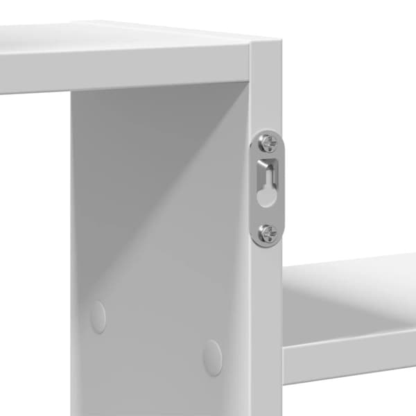 vidaXL Vegghylle hvit 104x15x49 cm konstruert tre
