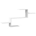 Miniatyrbilde 1 av 11: vidaXL Vegghylle hvit 104x15x49 cm konstruert tre