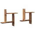 Miniatyrbilde 7 av 11: vidaXL Vegghyller 2 stk gammelt tre 50x12x50 cm konstruert tre