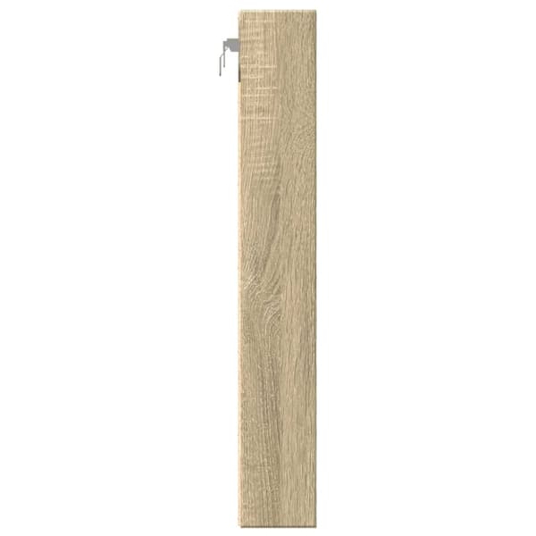 vidaXL Vitrinskåp sonoma-ek 60x8,5x58 cm konstruerat trä