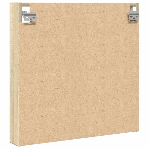 vidaXL Vitrinskåp sonoma-ek 60x8,5x58 cm konstruerat trä