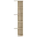 Miniatyrbilde 5 av 10: vidaXL Veggmontert hylle sonoma eik 36,5x36,5x140 cm konstruert tre