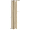 Miniatyrbilde 7 av 10: vidaXL Veggmontert hylle sonoma eik 36,5x36,5x140 cm konstruert tre