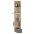 Miniatyrbilde 2 av 10: vidaXL Veggmontert hylle sonoma eik 36,5x36,5x140 cm konstruert tre