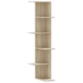 Miniatyrbilde 1 av 10: vidaXL Veggmontert hylle sonoma eik 36,5x36,5x140 cm konstruert tre