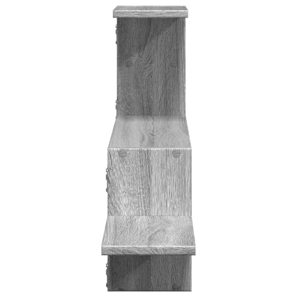 vidaXL Vegghylle grå sonoma 104x15x49 cm konstruert tre