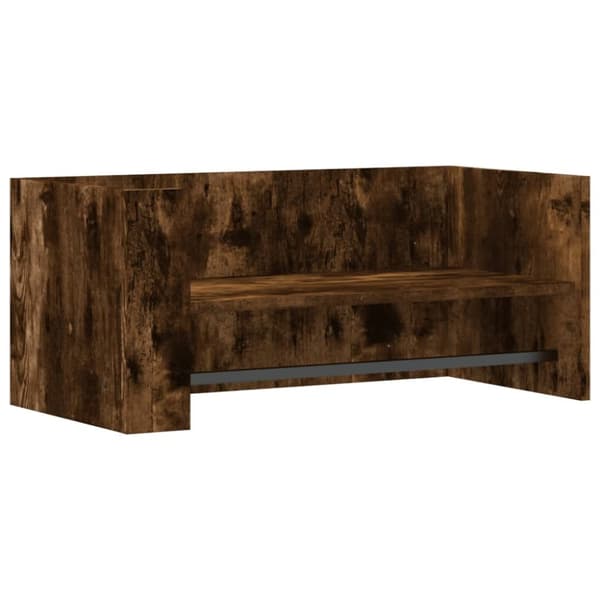 vidaXL Vägghylla rökfärgad ek 70,5x35x30,5 cm konstruerat trä