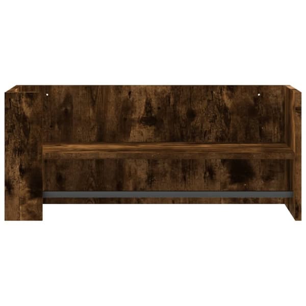 vidaXL Vägghylla rökfärgad ek 70,5x35x30,5 cm konstruerat trä