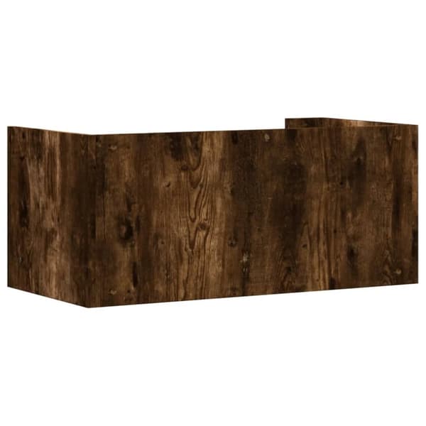 vidaXL Vägghylla rökfärgad ek 70,5x35x30,5 cm konstruerat trä