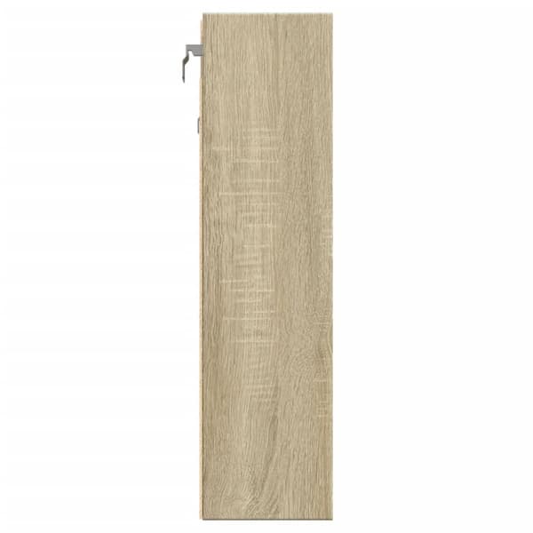 vitrineskab 100x15x58 cm konstrueret træ sonoma-eg