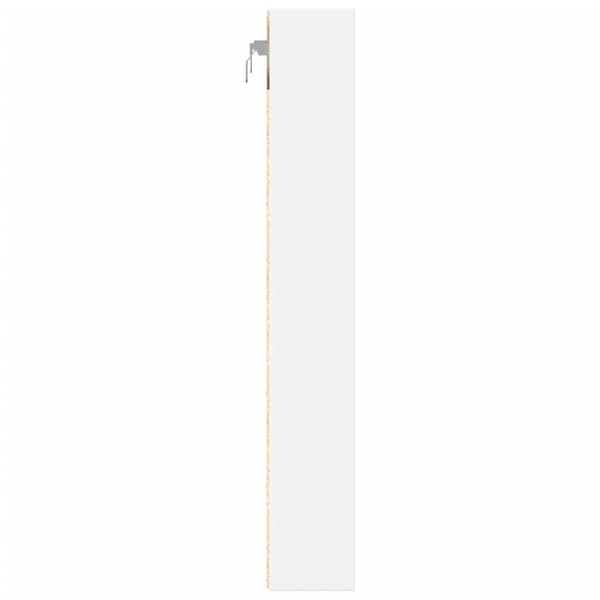 vitrineskab 60x8,5x58 cm spånplade hvid