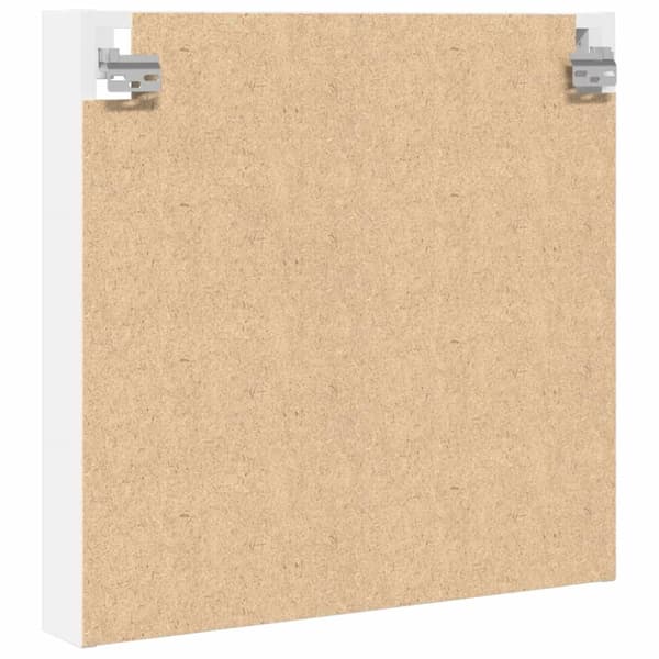 vitrineskab 60x8,5x58 cm spånplade hvid