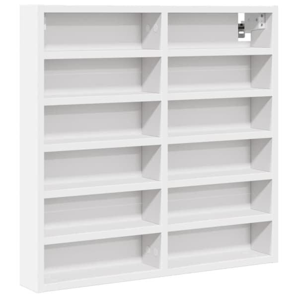 vitrineskab 60x8,5x58 cm spånplade hvid